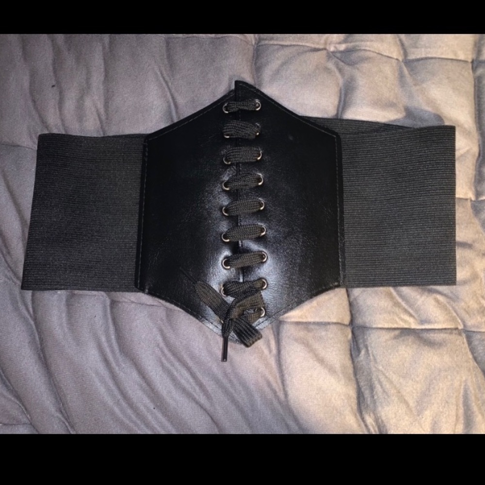 Black Velcro Corset Belt